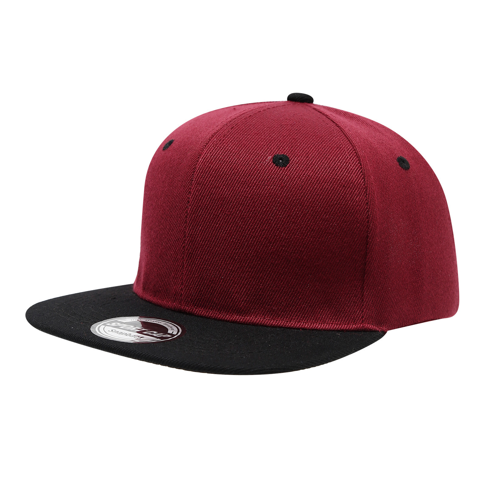 Wine red top black eaves