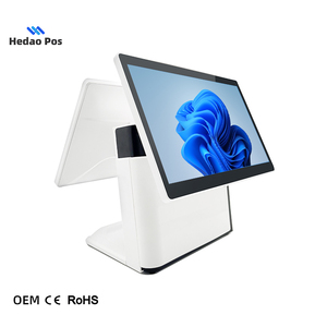 Dual 15.6 Inch Touch Screen Pos System <strong>Windows</strong> Pos <strong>Computer</strong> for Point of Sale Cash Register Terminal - Product Image 4