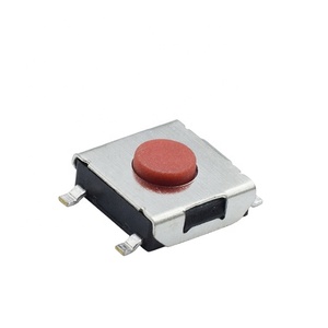 TS66HA4P 6*6*3.1 mm SMD-Schalter 4-Pin-Touch-Schalter-Schaltknopf Rot KSC422G70SHLFS - Product Image 1