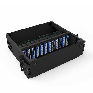 光ファイバーパッチパネル3U288ポートMPOファイバースプライスパネル、12x24コアMPOカセット光分配フレーム付き - Product Image 1