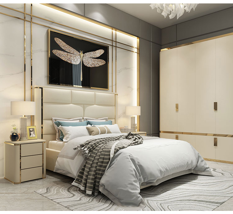 Modern Closet Wardrobe System Bedroom Wooden Clothes Cabinet