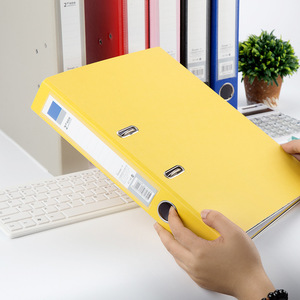 A4存储文件盒塑料文件盒带盖，文件夹收纳器文档存储办公室文件盒 - Product Image 1