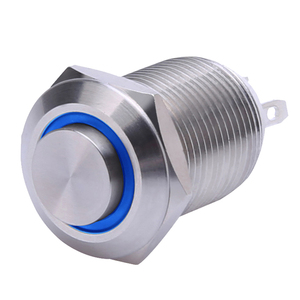 Botón pulsador 4 pin interruptor de botón de empuje con 3V led luz piloto - Product Image 4