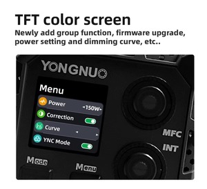 <strong>YONGNUO</strong> 150W Ultra Powerful Handheld Live Streaming Fill Light With Built in Battery Durable Metal Mini Bowens for Photography - Product Image 4