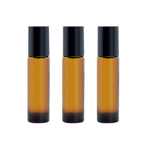 10ml Amber Glass Roll on Bottle with Metal Roller Ball Essential Oil <strong>Perfume</strong> Leakproof Tester Bottle for <strong>DIY</strong> Cosmetics - Product Image 6