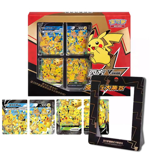Original Art Hochwertige Pokemoned Vision Medaille Folien karten Pikachu PTCG Acryl Vitrine Vier-Parteien-Verbindung Geschenk box - Product Image 2
