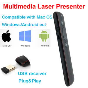 Multifunzione Presenter Laser penna senza fili per Powerpoint presentatore di controllo puntatore Laser presentazione rossa Clicker senza fili - Product Image 4
