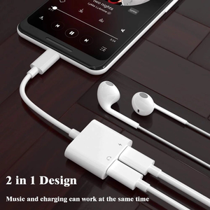 อะแดปเตอร์ Type C 2 in 1 USB-C ถึง3.5mm หูฟังแจ็คตัวแยกสัญญาณเสียง AUX อะแดปเตอร์ USB C เข้ากันได้กับ pixe - Product Image 4