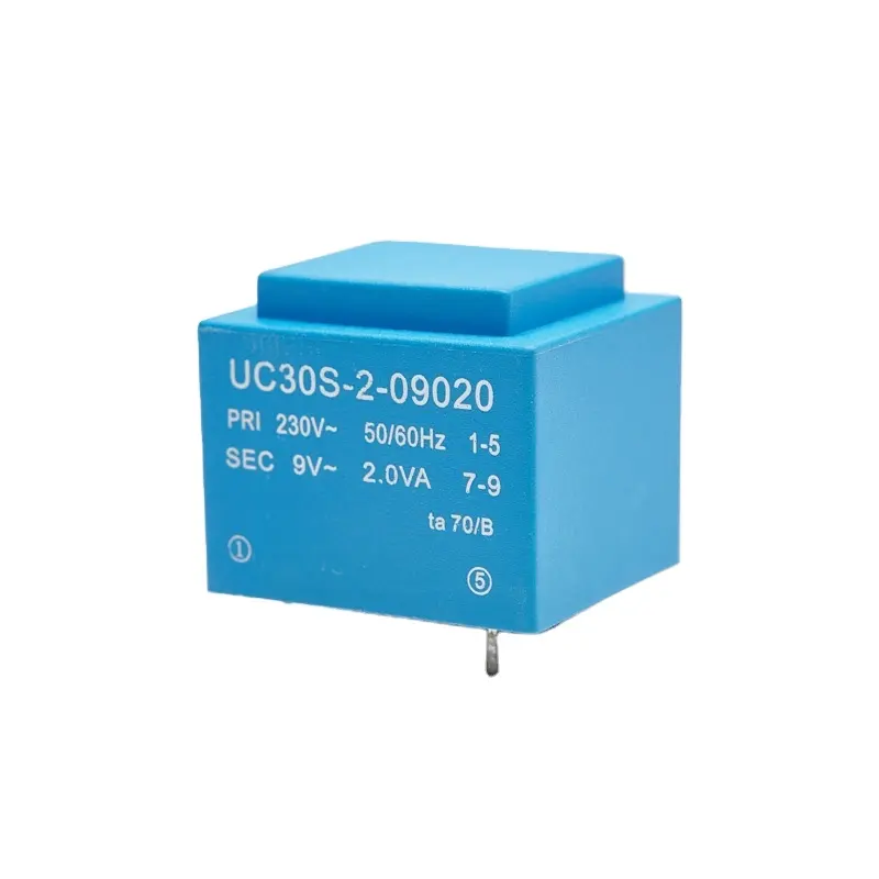 PCB kapsüllü trafo kapsüllü 230V 9V 2VA EN61558 elektronik ürünler için