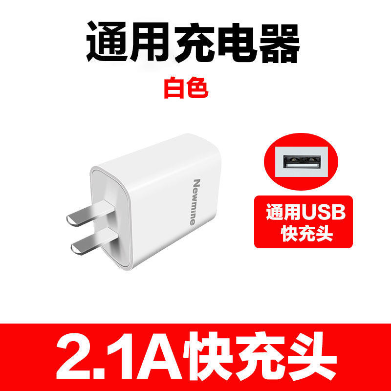 Chargeur 21A à une tête, blanc.
