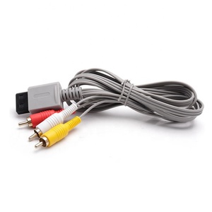 1.8เมตรสำหรับ Wii คอนโซลสาย AV คอมโพสิต3สาย RCA สำหรับ Nintendo Wii คอนโซล RCA - Product Image 4