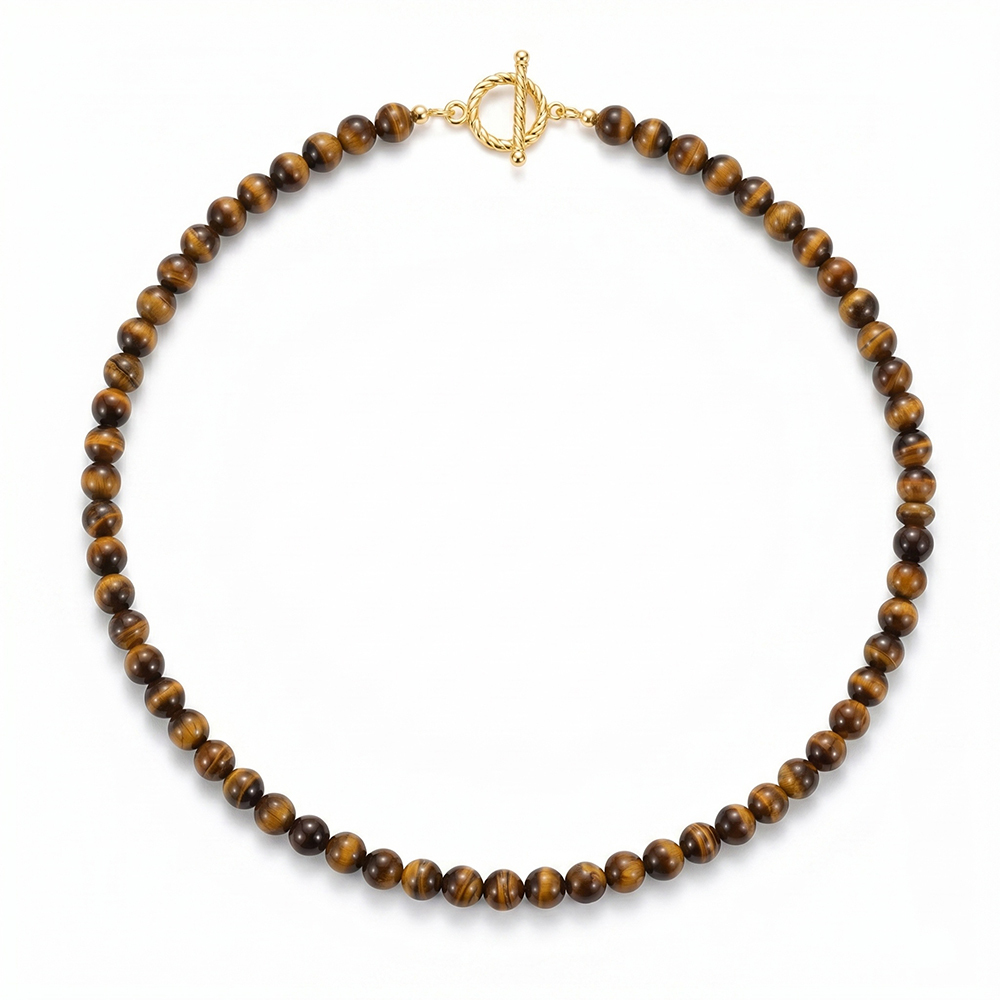 Yellow tiger eye necklace