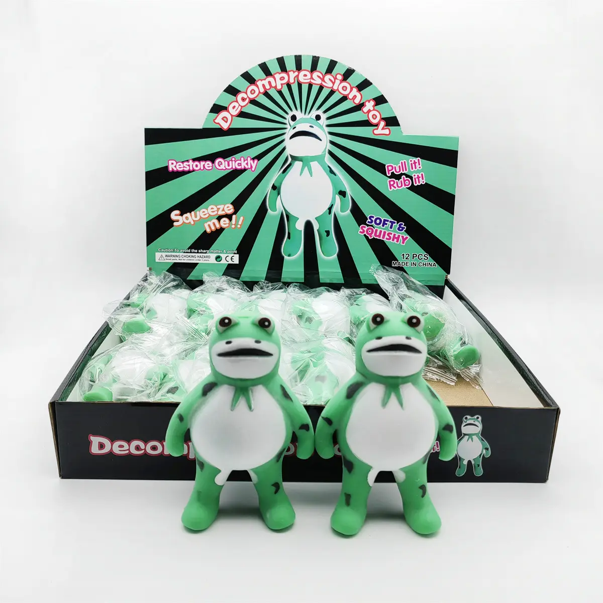 Nouveau design vente chaude enfants Squeeze Animal Toys TPR Soft Stretch Frog Fidget Toys