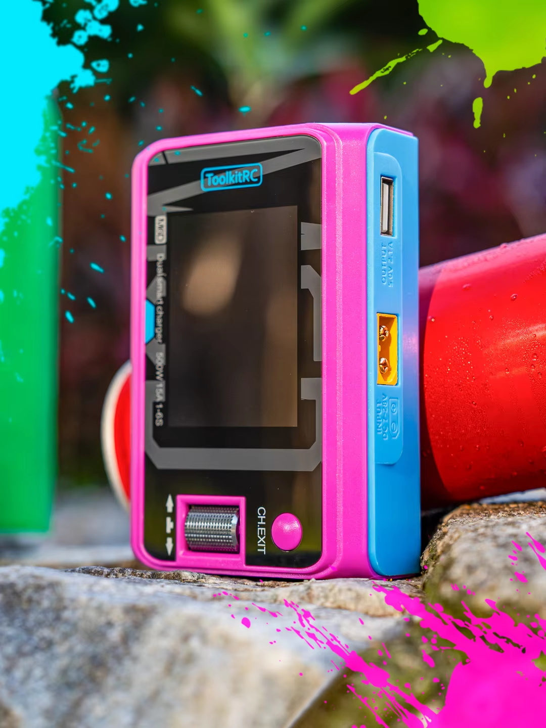 สีชมพูและสีฟ้า