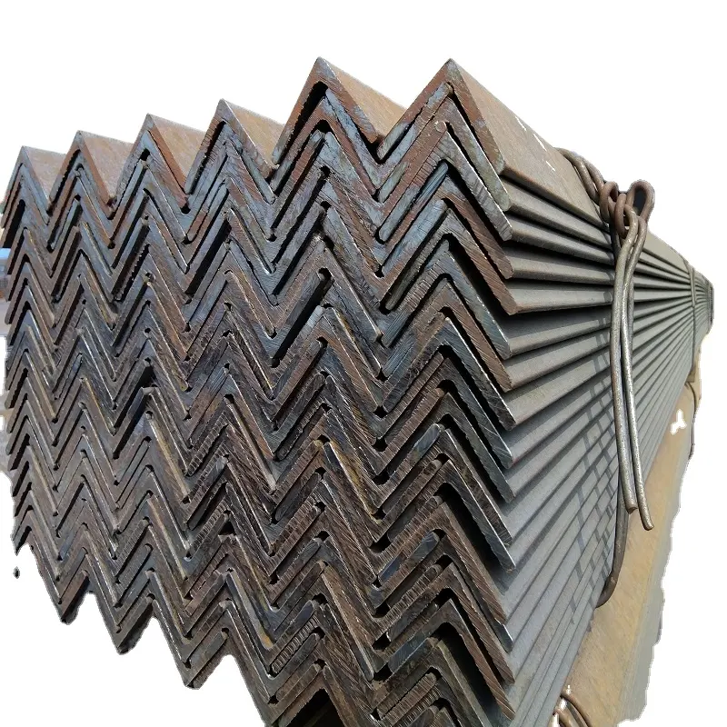 Barras de acero planas galvanizadas de carbono Q195 de alta calidad Precio de ángulo de acero en forma de L para estructura de construcción