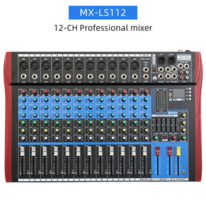 6 8 kanallı dijital karıştırma dj denetleyici/ses konsolu karıştırıcı ses hoparlörü profesyonel mikser ses dijital powered ses mikseri - Product Image 5