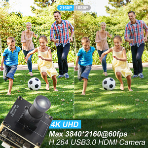 ELP 4K HDMI USB3.0 kamera modülü 25mm Lens 12 ° görüş alanı uzun mesafe monitör için 2X dijital Zoom H.264 endüstriyel kamera - Product Image 2