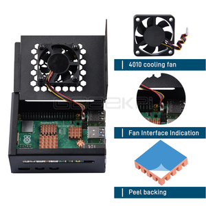 GeeekPi Raspberry Pi 5 Metall gehäuse Kompatibel mit PCle M.2 NVMe Shield Top X1001 mit Lüfter kühlkörpern für Raspberry Pi 5 - Product Image 6