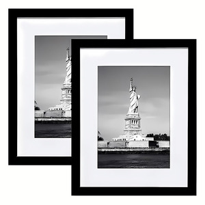 High Quality Handmade Black A4 Photo <strong>Frame</strong> <strong>12x15</strong> European Style Wood <strong>Frame</strong> with UV Printing Factory Wholesale Customizable Logo - Product Image 6