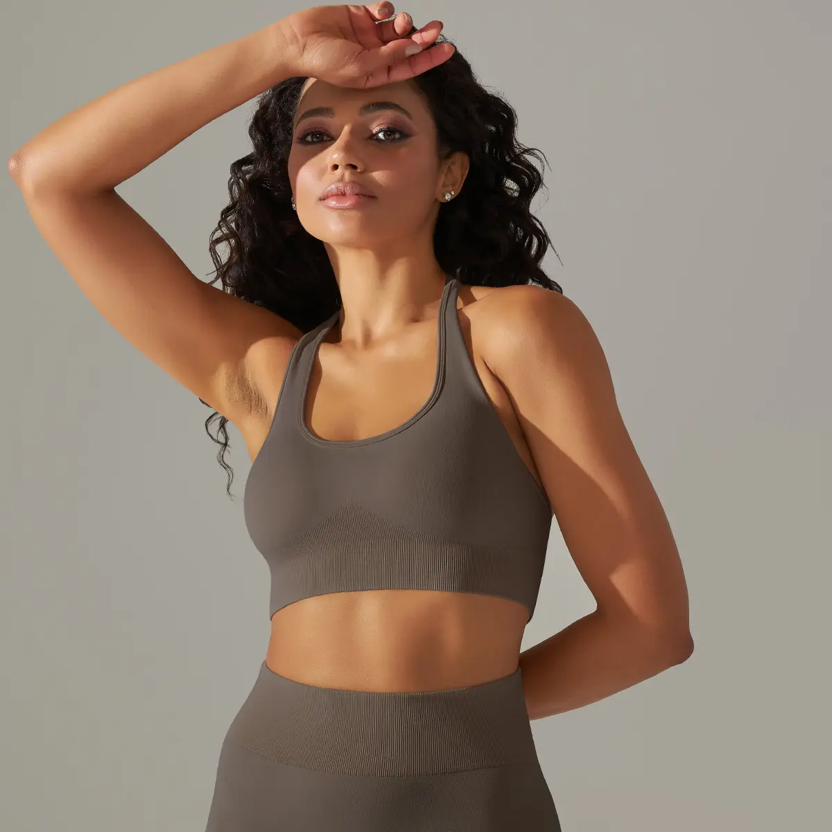 Abbigliamento da allenamento per donna da corsa personalizzato abbigliamento attivo Set da 5 pezzi palestra Seamless Sport Fitness Yoga Set
