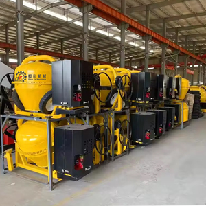 Máy trộn xi măng 350l/500L với chức năng tự động xả-Máy trộn trống đảo ngược di động để xây dựng - Product Image 2