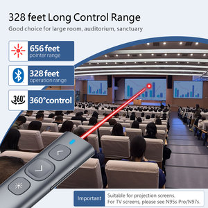 Presentazione puntatore presentatore Wireless USB-C ricaricabile Norwii N95 Plus BLE Clicker PowerPoint con Hyperlink 2 in1 ricevitore - Product Image 3