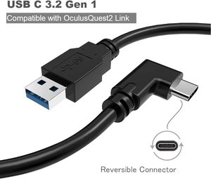 Compatible with Oculus Quest 2 <strong>Link</strong> Cable <strong>USB</strong> a to <strong>USB</strong> C 3.2 Gen1 Cord for VR Headset and Gaming <strong>PC</strong> - Product Image 5