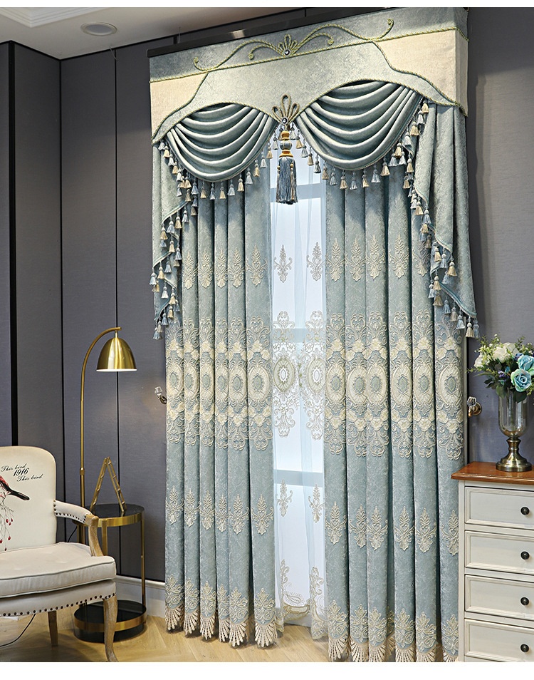 Tissu bleu clair
