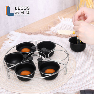 Tương thích nồi Pan Benedict trứng Maker 6 ly trứng poacher chèn bếp nấu ăn tiện ích thép không gỉ luộc trứng nồi - Product Image 4