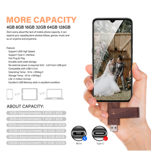 Ücretsiz örnek tip-c usb 3.0 flash sürücüler u disk 4g 8g 16g 32g 64g 128g cle usb bellek çubuğu 2 in 1 ahşap kalem sürücü - Product Image 6