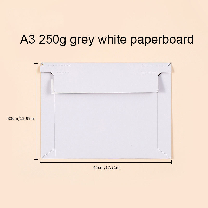 กระดาษแข็งสีเทาขาว