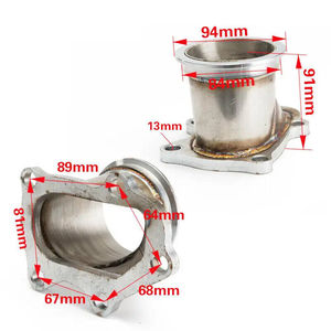 For Subaru WRX <strong>Saab</strong> TD04 5 Bolt <strong>Turbo</strong> Downpipe Flange to 3&quot; V Band Conversion Adaptor - Product Image 4