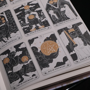 คับบาลาห์คนรักไพ่ทาโรต์วารสารว่างเปล่าหนังสือประดิษฐ์เงา Grimoire วารสารสมุดร่างและโน๊ตบุ๊คแม่มดการ์ดวารสาร - Product Image 1