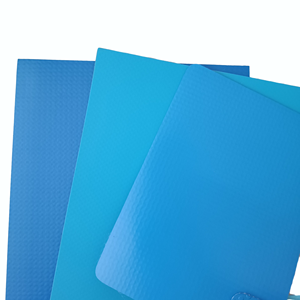 Yüksek kaliteli 1.5mm kalınlığı düz mavi plastik Film takviyeli PVC yüzme havuzları için yüzme havuzu kaplaması malzemeler