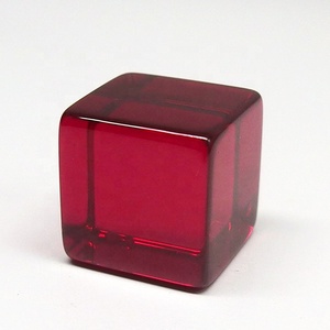 Perline rubino personalizzate in fabbrica 5 # rosso corindone rubino gemma cubo - Product Image 4