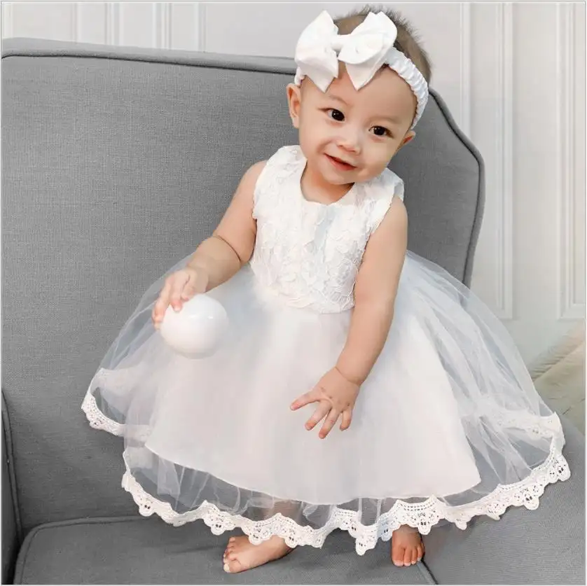 Nueva moda, vestido de bautizo de bebé para niña, vestido de bautismo, ropa de princesa de cumpleaños para boda