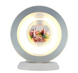 ใหม่ไฟ LED O รูปร่างการระย้ายแม่เหล็กชั้นวางโคมไฟดอกไม้นิรันดร์พร้อมลําโพงบลูทูธสําหรับตกแต่งของขวัญ - Product Image 4