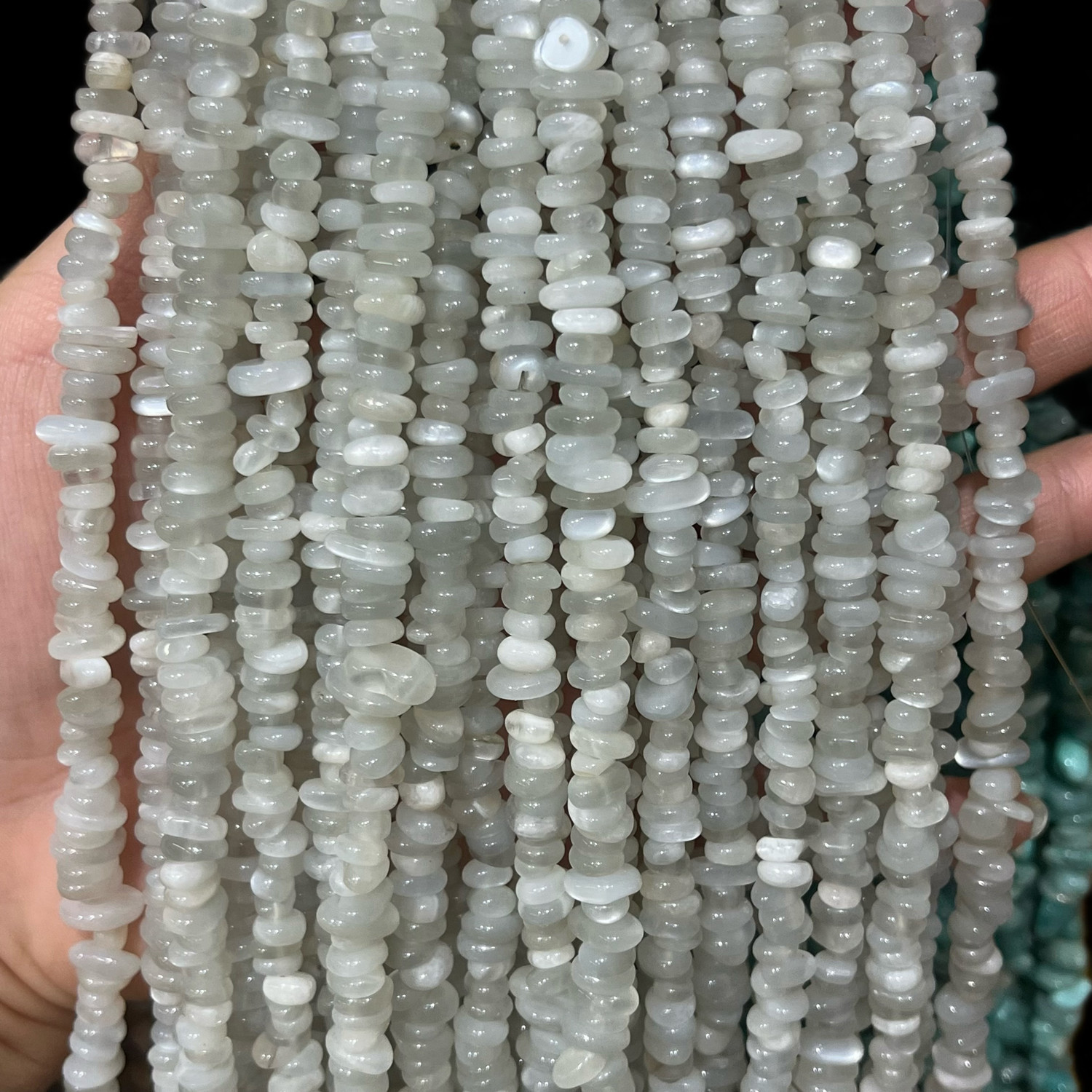 Piedra lunar blanca