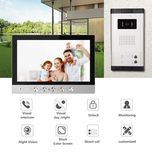Multi Apartment <strong>Intercom</strong> <strong>System</strong> 9 Inch LCD Screen Videoportero Multi Apartment <strong>Intercom</strong> - Product Image 2