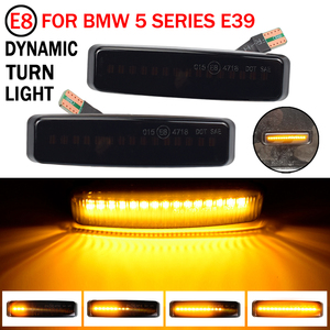 BMW 5 serisi için E39 M5 LED dinamik tekrarlayıcı sıralı lamba flaşör flaşör yan Marker dönüş sinyal ışığı - Product Image 5
