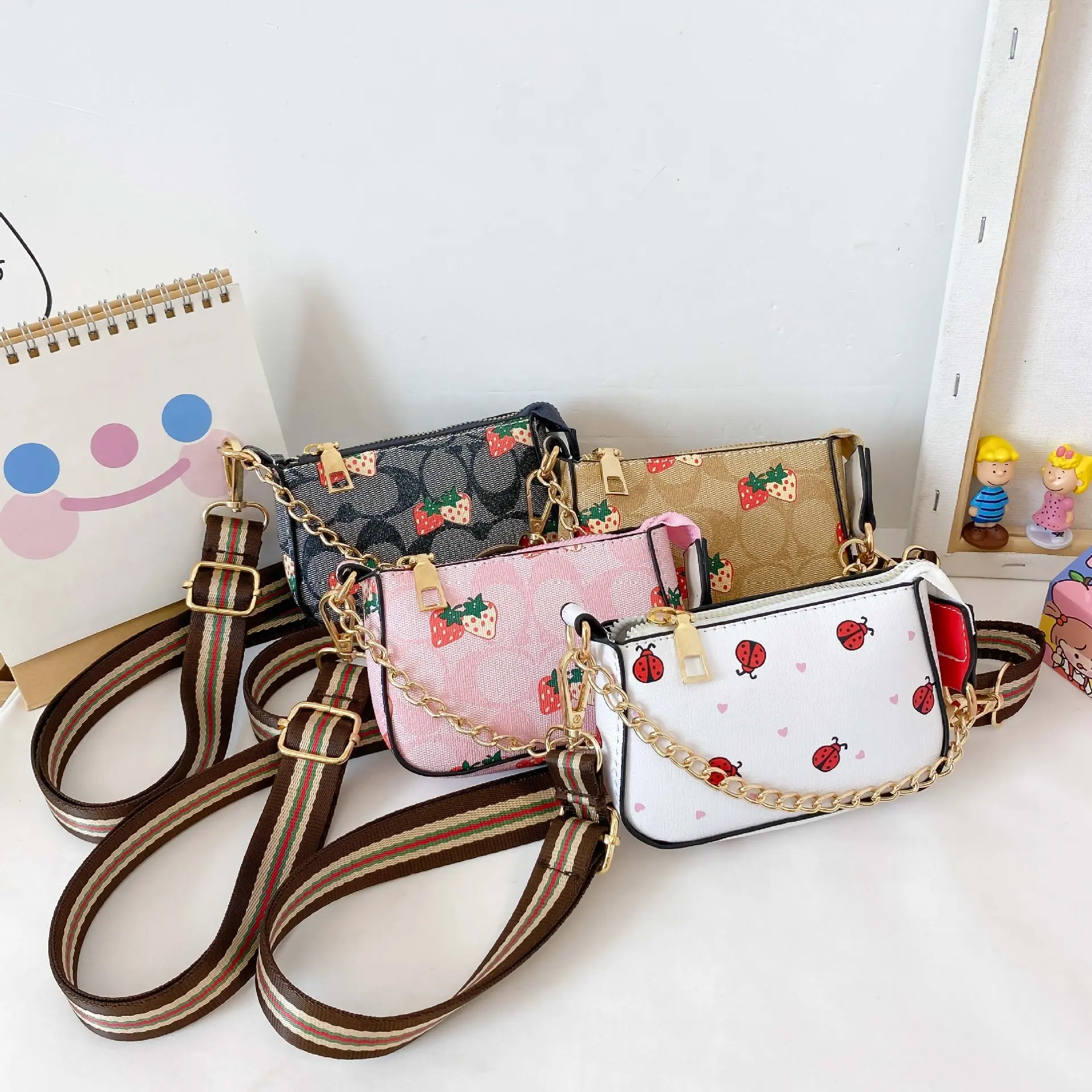 2023 Mode Mini Bolso Designer Taschen für Kinder Kleinkind Handtaschen für Mädchen Kinder Geldbörse Designer inspirierte Taschen für kleine Mädchen