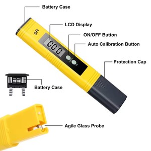 Big LCD Display Pen Type <strong>pH</strong> Meter <strong>Water</strong> Quality Alkaline and Acidic <strong>pH</strong> Tester - Product Image 2