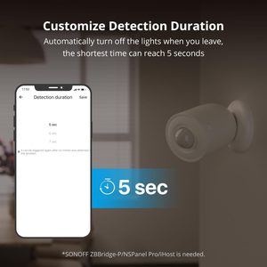 SNZB-03P SONOFF 1-10PCS <strong>Zigbee</strong> Motion <strong>Sensor</strong> Faster Detection Smart Life Remote <strong>Control</strong> Via EWeLink Work with Alexa Google Home - Product Image 4