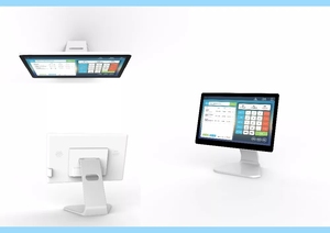 15,6 дюймов Windows POS система с 10-точечным емкостным сенсорным экраном Intel I3/I5/I7 CPU Desktop POS кассовый сканер штрих-кодов - Product Image 6