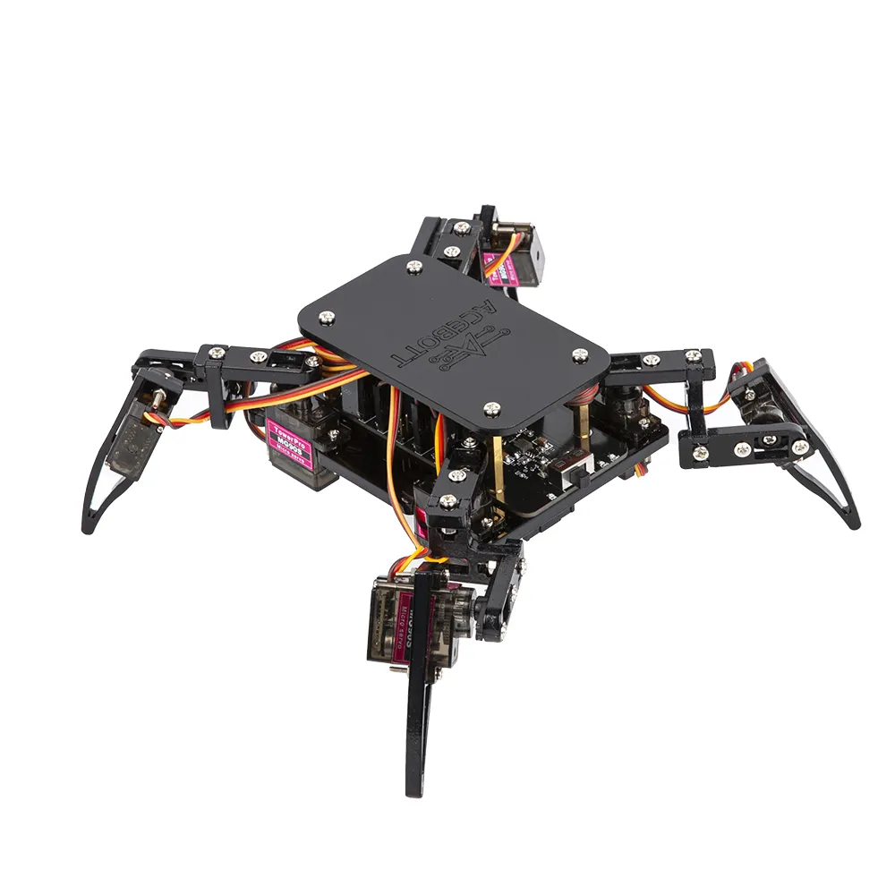 Acebott khoa học Robot đồ chơi cho Arduino Bionic quadruped Spider Explorer kit đa chức năng DIY xây dựng thông minh Đồ chơi