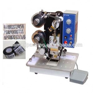 Hot <span class=keywords><strong>Sale</strong></span> halbautomat ische Heiß präge folie Verfalls datum Druckmaschine