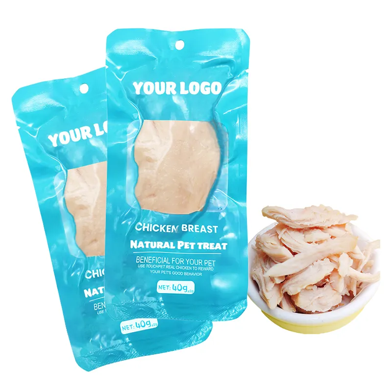 Pechuga de pollo de carne Real OEM de etiqueta privada para gatos, perros, comida para mascotas, golosinas para gatos, pollo