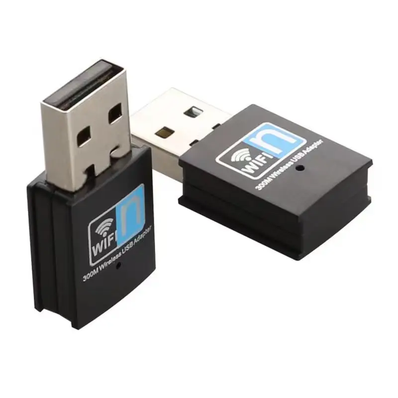 อะแดปเตอร์ USB WiFi 300M ไร้สาย USB WiFi dongle USB 802.11b เครือข่าย n/g/ac การ์ดเครือข่ายพร้อมชิปเซ็ต RTL8192 MT7601