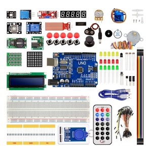Новейший стартовый комплект RFID для платы Arduino R3, Модернизированный Набор для обучения R3 без батареи, пластиковый корпус - Product Image 1