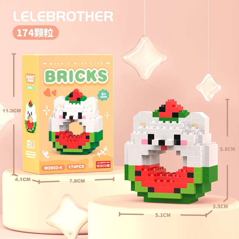 2602-04 Donut watermelon Samo 174PCS